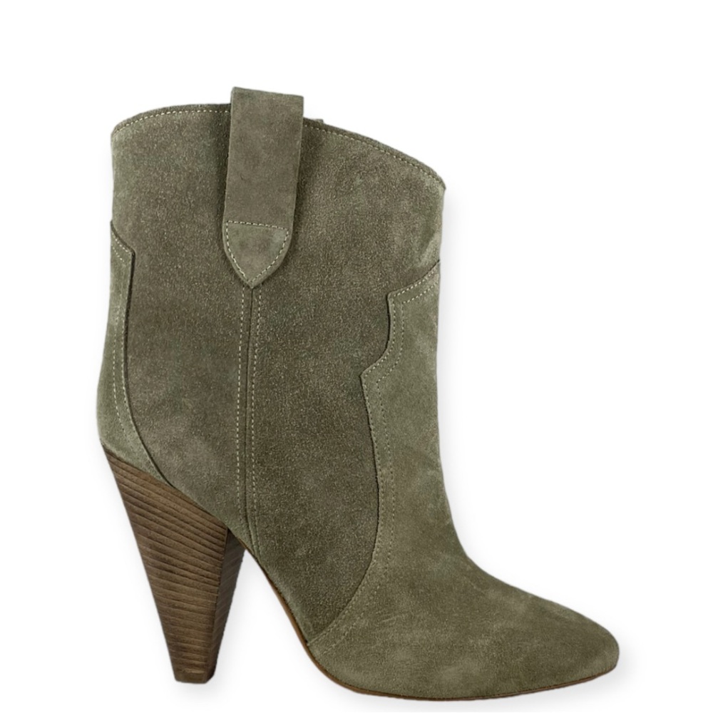 Worn once Isabel Marant khaki Roxann suede boots